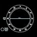 HALLMERS 60 Minute Timer Dial Decal Oven Control Panel Labels (White Print Clear Adhesive) Replacement Countdown Oven Sticker Grill Cooktop Stove Knob Counter