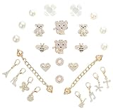 Bling Shoe Charms for Women,Gold Jewelry Shoe Accessories for Girly,Shoe Accessories With Holes,Sneakers and Socks Charms