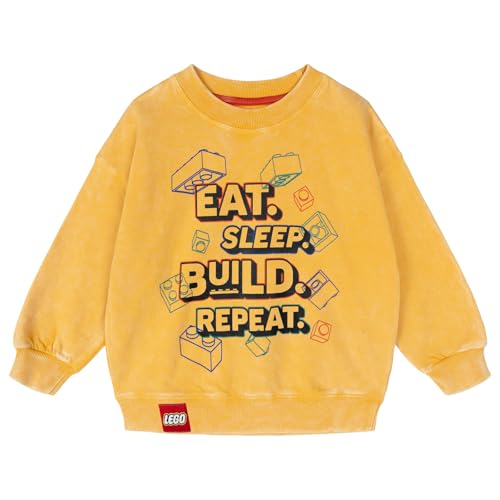 LEGO Toddler Boys Pullover Sweatshirt Yellow 5T