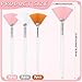 Qianyu 9 Pcs Facial Fan Mask Brushes Soft Facial Applicator Brushes Tools Makeup Fan Brush Tool Mask Acid Applicator Esthetician Brush for Women Girls Mud Clay Mask Peel Glycolic Mask Makeup