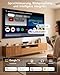 Beamer Google TV 4K HDR10+, 2500 ANSI Lumen Tageslicht Heimkino Projektor [Motorisierte Objektivabdeckung], Dolby Audio, Autofokus, WiFi/Bluetooth/HDMI，