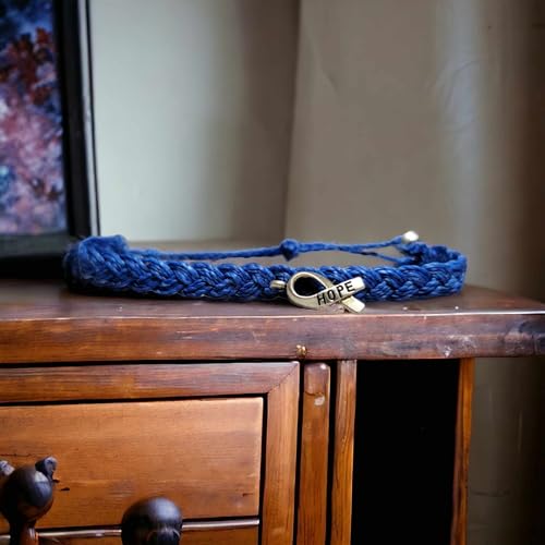 Colon Cancer Awareness Bracelet | In Support of Loved Ones Battling Cancer | Fund Raising | Gift for her | Gift for him | Braided.4