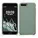 kwmobile Hu00fclle kompatibel mit Apple iPhone 7 Plus/iPhone 8 Plus Hu00fclle - Silikon Handy Case - Handyhu00fclle weiche Oberflu00e4che - kabelloses Laden - Rainwashed Gru00fcn