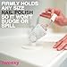 Tweexy Hinge Untippable Anti-Spill Nail Polish Holder | Smartgrip Suction Stand, Tilted for Fingernail Painting & Nail Art (Silver Sparkle)