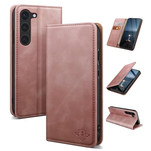 Housse cuir Samsung S23 pour visionner vos vidéos les mains libres