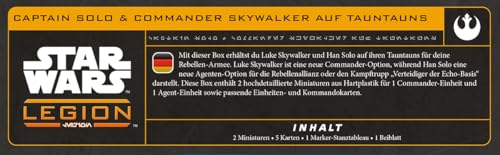 Star Wars: Legion Captain Solo y Commander Skywalker en Tauntuns miniatura 5