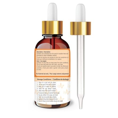 Image of Crysalis Camphor Oil Cosmetic Grade - 50 ml - Aromatic Botanical Oil for Skin Care, Hair Blends & DIY Formulations
