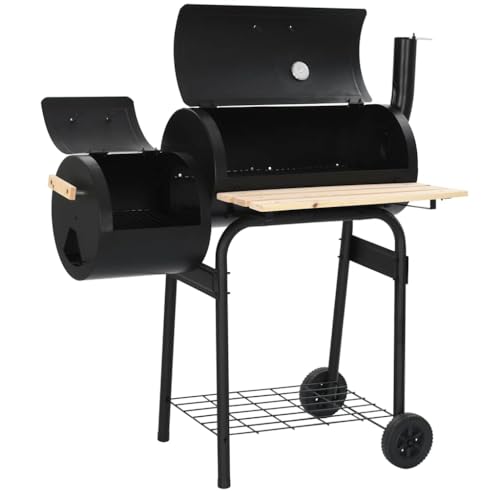 Barbacoa de carbón de acero resistente con placas extraíbles lavables 5