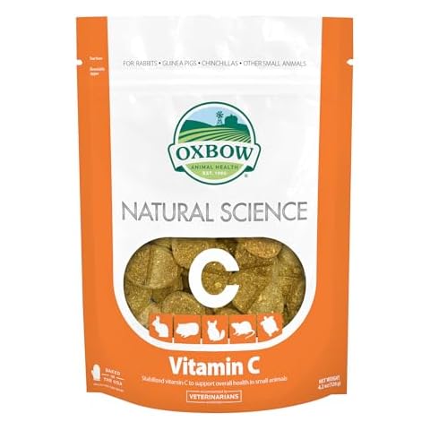 Oxbow Natural Science Vitamin C Supplement - Vitamin C for Guinea Pigs and other Small Animals, 4.2 oz. Cover
