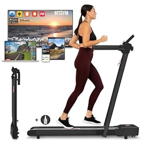 YM Elektrische loopband, inklapbaar, looptapijt MAXI 42 cm, Italiaans merk, 1-12 km/u, app Kinomap Zwift Bitgym, ruimtebesparend, 12 programma’s, Next 1000 New 2025, Your Move, Italiaanse