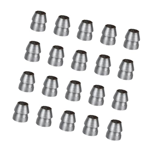Gogogmee 20pcs Ax Wedge Round Handle Wedges Replacement Wedge for Hammer Reinforcing Wedge Taper Wedge for Hammer Taper Wedges for Wedge for Tool Steel Handle Wedges Round Wedge Silver Iron