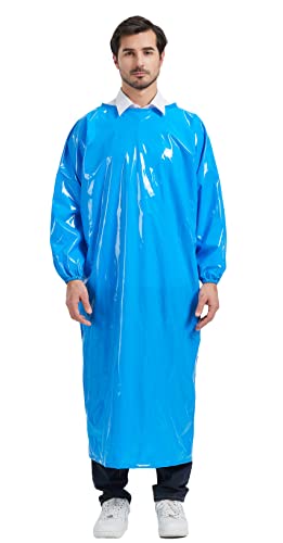 Nanxson Long-sleeved Waterproof Apron TPU Kitchen Apron for Pet Grooming Dishwashing Cooking