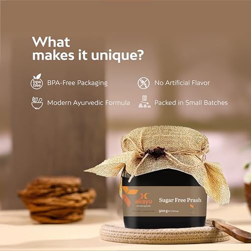Image of Akayu By Ashpveda Sugar Free Chyawanprash | 3X Immunity Booster and Diabetics Friendly | Build Strength & Stamina with No Added Sugar | Loaded With Ayurvedic herbs (500gm)
