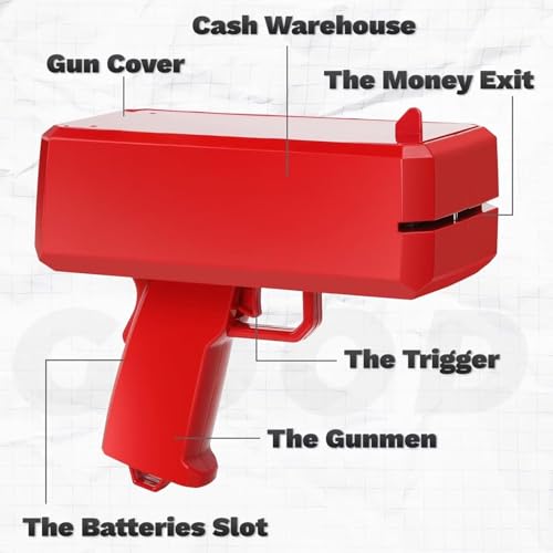 Image of Super Money Guns Paper Playing Spary Money Gun Make it Rain Toy Gun, Gun Fake Bill Dispenser Money Shooter Toy