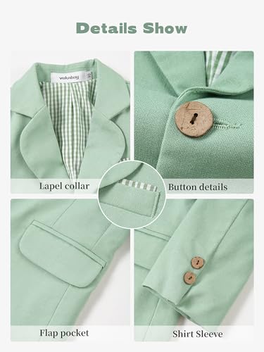 Image of Volunboy Toddler Suit Baby Boy 3 Piece Linen Tuxedo 18M-5T