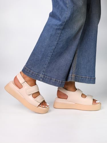 Image of MONROW Fancy And Stylish Extra Cushioning and Comfortable Fashionable Light Weight Vegan Fashion Heel Sandal for Women and Girls