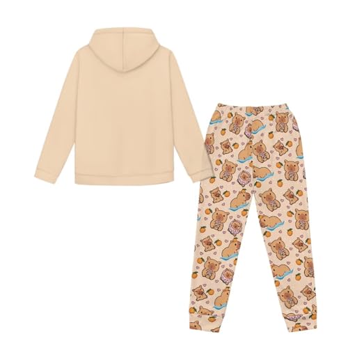 DISNIMO Girls Outfits 2 Piece Hoodies Sweatshirt Pullover and Pants Jogger Sweatpants Fall Winter Clothing Set2