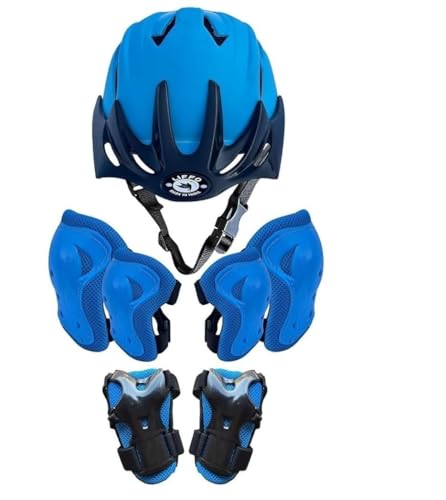 Image of Liffo Skating Guard Skating Kit Protective Skating Guard Kit for Skating, Cycling, Running for Kids,Boys,Girls,Men & Women (HSG) (HP-Blue, S)