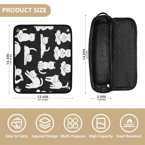 Bolso de viaje y tapete resistente al calor para herramientas de cabello miniatura 4