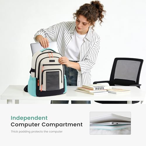 LOVEVOOK Laptop Backpack for Women with Cup Holder