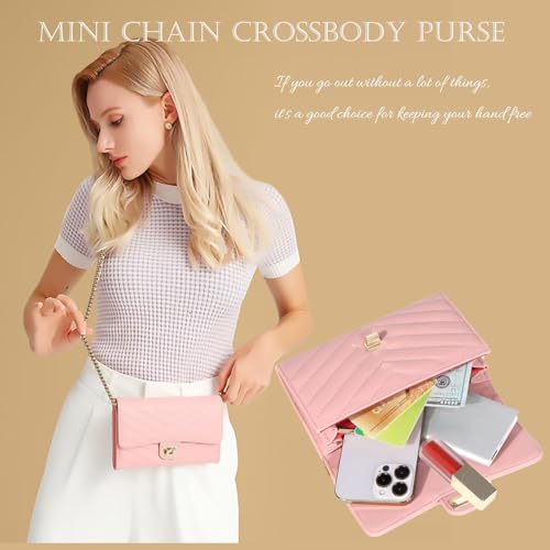 Image of YAZEKOUS Crossbody Bags Small Purse for Women Leather Phone Clutch Purses