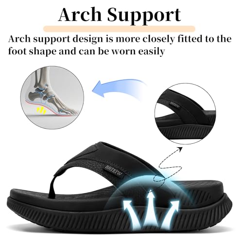 Women's Orthotic Cushion Flip Flops Recovery Walking Sandals with Plantar Fasciitis Arch Support Thick Yoga Mat Thong Sandals3