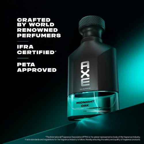 Image of Axe Best Perfume for Men | Midnight Oak Fragrance | Long Lasting 12Hr | Aromatic Herbal Gourmand Spearmint cedarwood fragrance| AXE Premium EDP 100ml | Midnight Oak
