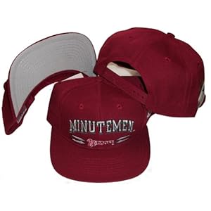U Mass Massachusetts Minutemen Snapback Adjustable Snap Back Hat/Cap Red