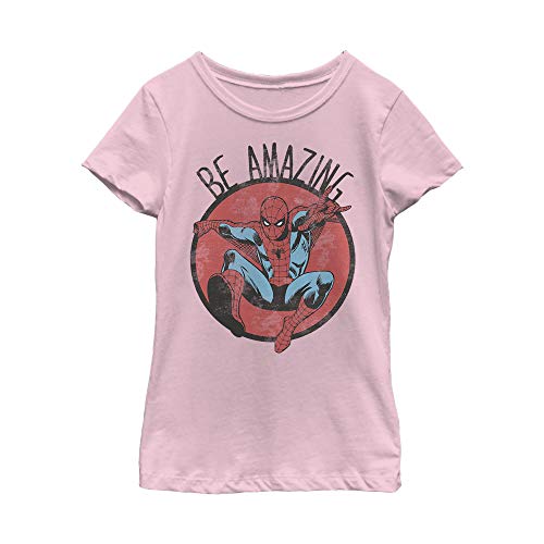 Marvel Little, Big Classic Be Amazing Girls Short Sleeve Tee Shirt
