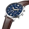 LN LENQIN Mens Watches Leather Strap Analog Quartz Watch for Men Waterproof Men's Wrist Watches Big Face Luminous Minimalist Designer Watch with Date #2