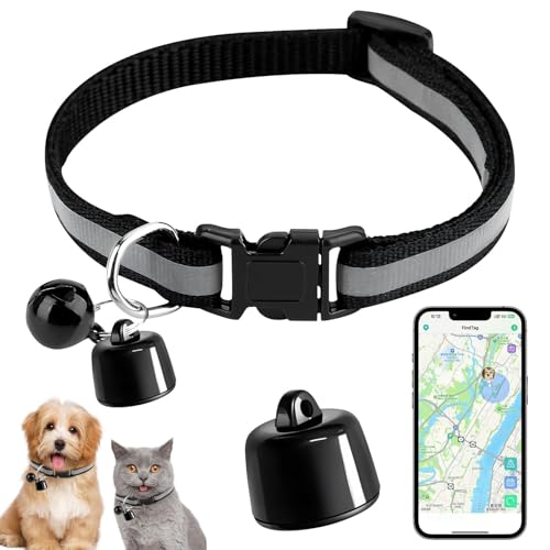 GPS Tracker Katze, Mini GPS Tracker für Hunde Ohne ABO, Hundetracker Katzentracker, Kompatibel mit iOS und Android, Weltweite Standortverfolgung,...