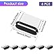 Cobee USB C Staubstecker Set, 6 Stück Typ C Port Stecker, Anti Staub Abdeckkappen, Ladeanschluss Abdeckung USB C Port Kappen Schutz Typ C Metall Staubschutz Stopper für Smartphone Laptop (schwarz)