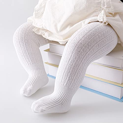 Baby Tights Toddler Girls Soft Cotton Cable Knit Footed Pantyhose Infant Warm Leggings Bow Stretchy Stockings Footed4
