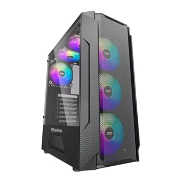 Gabinete Gamer Aigo DarkFlash Leo Preto Lateral Vidro Aigo-DarkFlash-Leo