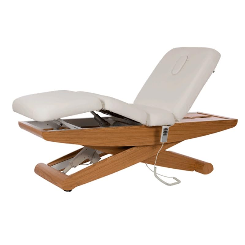 PLUS SANTE – Table d’Examen électrique Olena 188×70×63-93 cm | 3 Moteurs puissants, Design élégant et Silencieux, Confort Premium et stabilité, avec ou sans Pédale de Commande, Blanc (sans pédale)