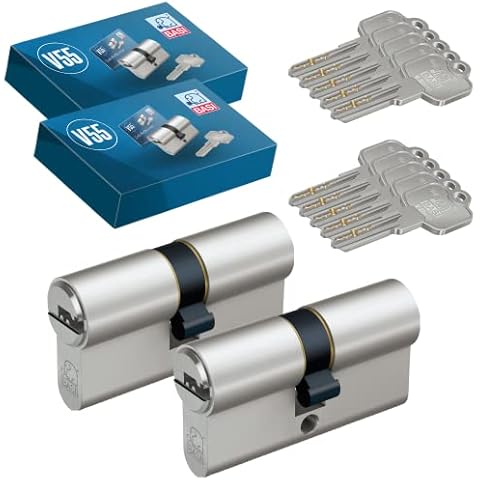 BASI | 2er SET V55 Profil-Doppelzylinder N+G 30/35 mm Cover