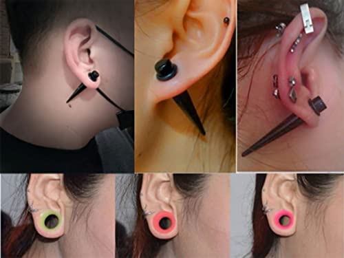 image for CABBE KALLO 50 Pcs 14G-00G Ear Stretching Kits Acrylic Tapers Plugs & 