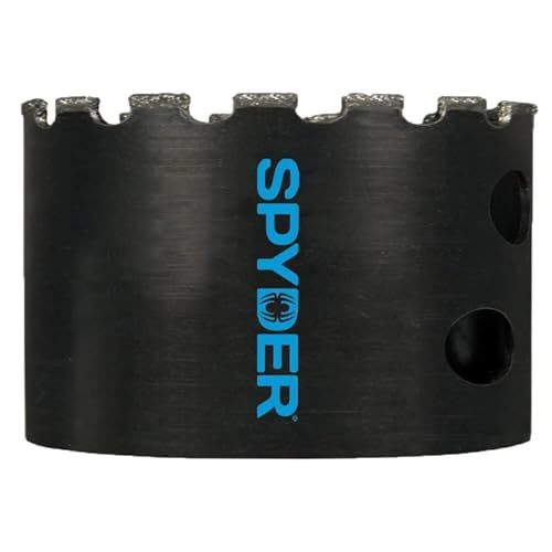 Scie-cloche diamant 63mm pour percer carrelage granit verre et panneau ciment Spyder 600861
