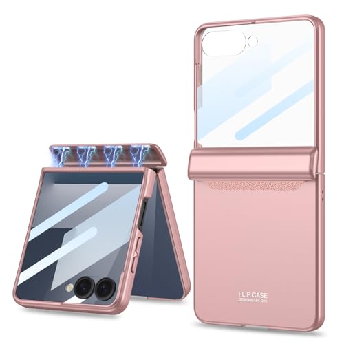 Coque Galaxy Z Flip 7 anti-rayures pour éviter la casse de charnière rose