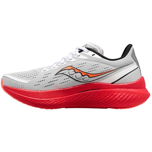 Saucony Tênis de corrida masculino Endorphin Speed 3, Branco/Blck/Vizi, 47