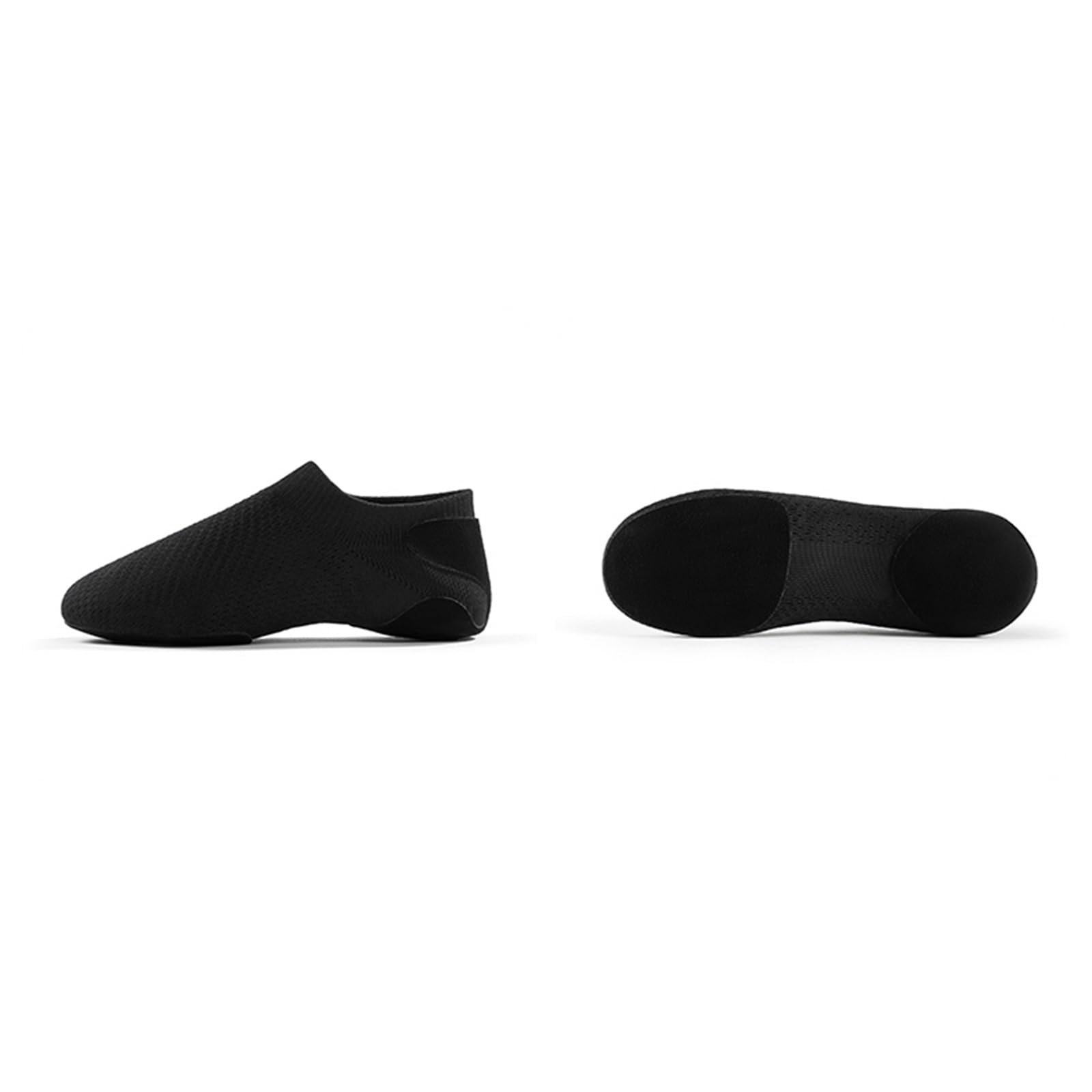 Mujer Zapatos De Baile Jazz Malla Moderno Zapatillas De Ballet Piel Suela Dividida Sin Cordones Transpirable