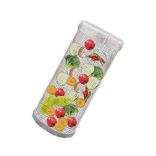 Panier à griller roulant barbecue acier inoxydable légumes et viandes - 2