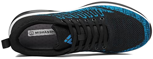Mishansha Running Shoes For Men Lightweight Walking Shoes Athletic Fashion Tennis Sneakers Lightweight Breathable Athletic Shoes With Arch Support Blue Us13.5 #TOP2