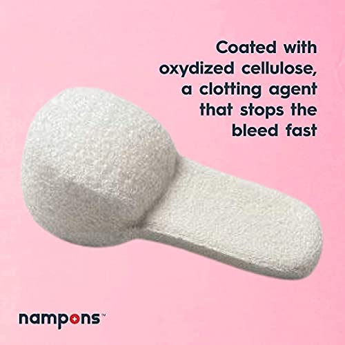 Image of Nampons for Nosebleeds 24 Nose Bleed Stoppers w /Clotting Agent for Adults