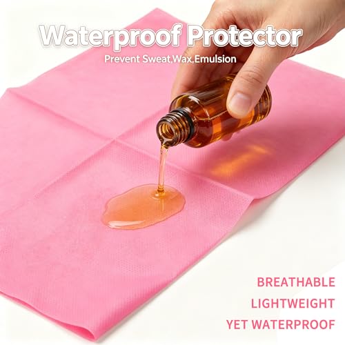 100 Pack Disposable Bed Sheets for Massage Table, Massage Bed Cover for SPA Beauty Salon Facial Travel,Tattoo Waxing Cover, Esthetician Breathable Ultra Soft Non Woven Fabric, 75" x 31" Pink by SHENKUAI - Image 4