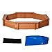 Produktbild Outsunny Sandkasten mit Abdeckung 8-eckig Sandkiste aus Massivholz Bodenloses Design für Kinder 3-8 Jahre 139,5 x 139,5 x 21,5 cm