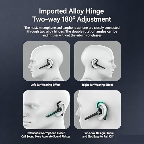 Auricular Bluetooth Negro Open Ear para Oficina miniatura 4