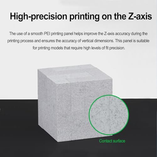 Image of 355x346mm Black PEI Double Side Build Plate for Bambu Lab H2S /H2D, 3D Printer Parts Textured PEI Spring Steel Plate Print Bed for Bambulab H2D 3D Printers