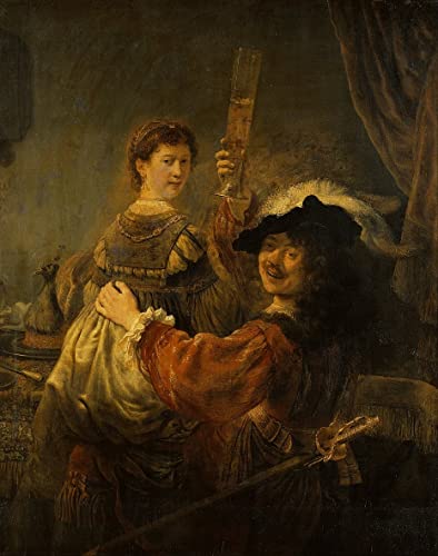 Impression d'affiches Rembrandt toile décoration murale peinture salon 60x90cm
