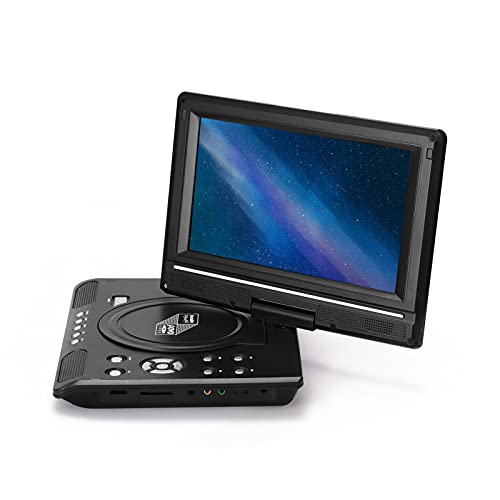 Tempaky TV de 9,8 polegadas DVD player portátil VCD MP3 MPEG Viewer com alça para jogos e CD
